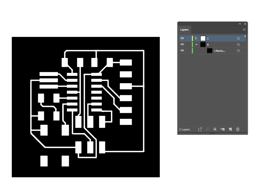 7 traces colour illustrator